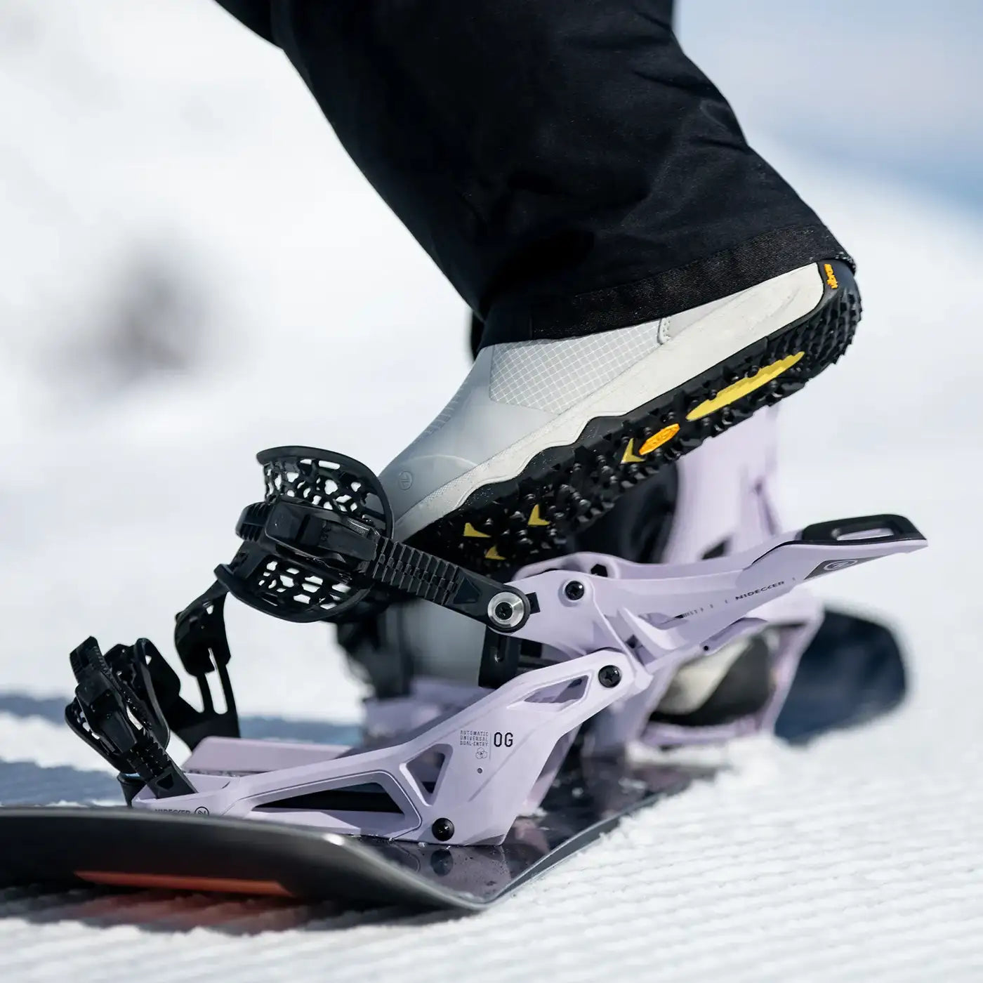 OG Supermatic 2026 | Kick, Click, Go | Nidecker | CA OG Supermatic® Bindings Nidecker Premium Swiss Snowboard
