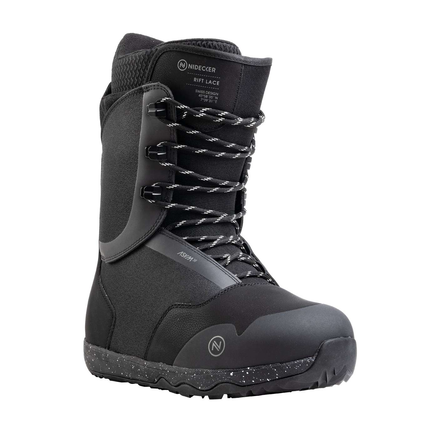 Rift Lace 2024 | Nidecker | CA Rift Lace 2024 Boots Nidecker Premium Swiss Snowboard 7630463472743 N.24.BTM.RFL.BK.070.1