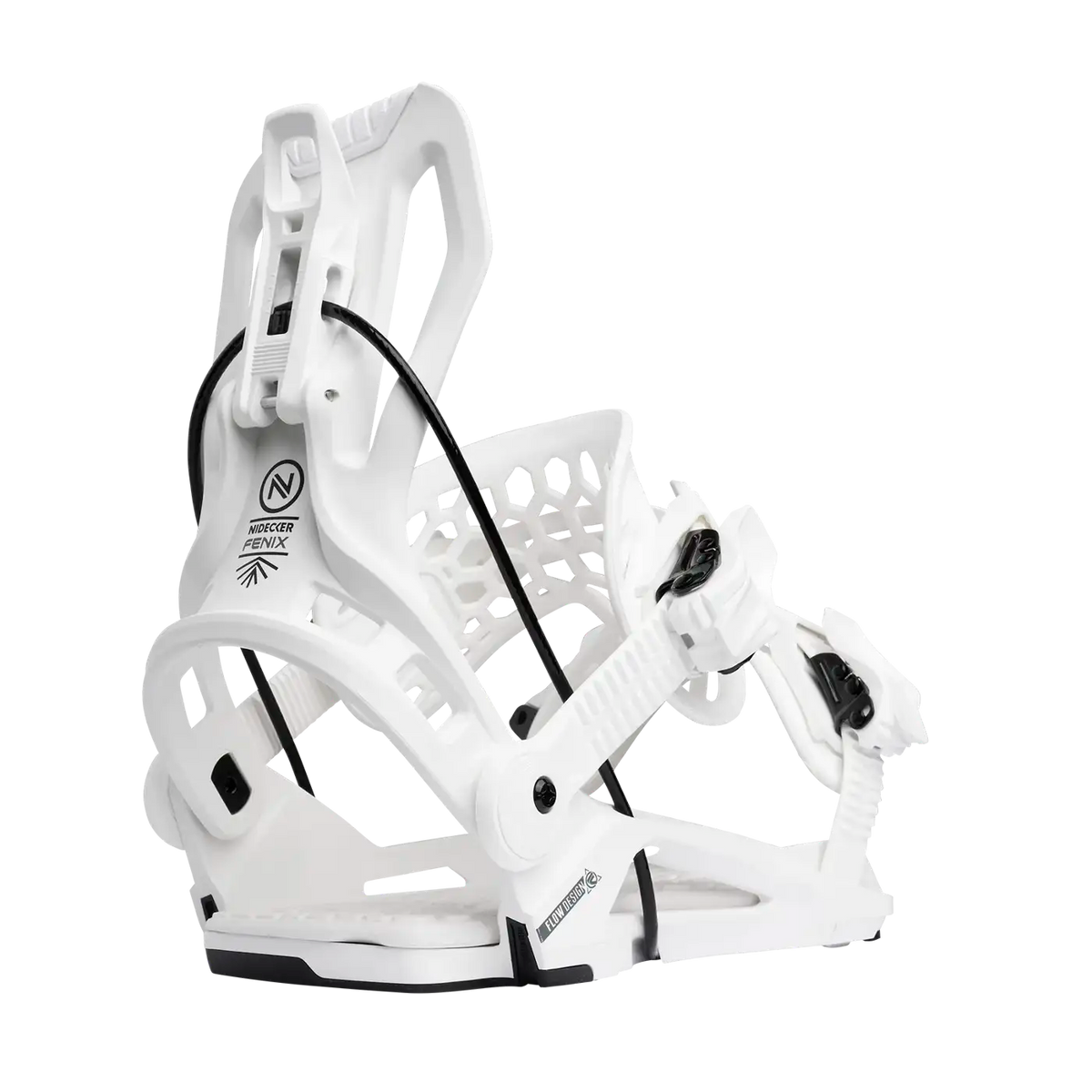 Flow Fenix 2026 | Flip It & Rip It | Nidecker | CA Flow Fenix Bindings Nidecker Premium Swiss Snowboard 7630949115546 N.26.BNU.FEF.WH.2S.1